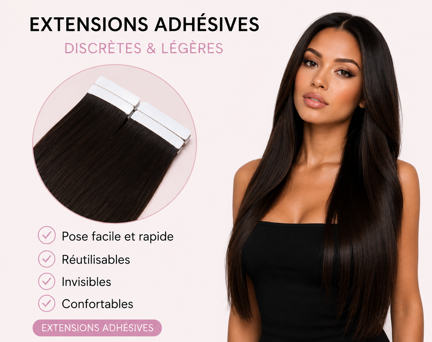 Extensions adhésives